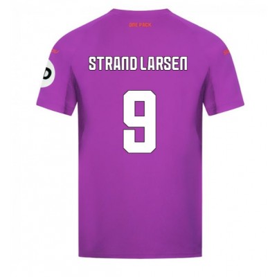Fotbalové Dres Wolves Jorgen Strand Larsen #9 Alternativní 2024-25 Krátký Rukáv Fotbalové Dres Wolves Jorgen Strand Larsen #9 Alternativní 2024-25 Krátký Rukáv